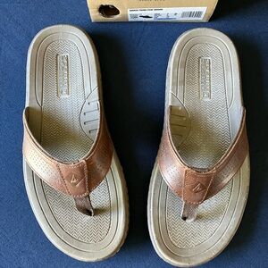 Sperry Havasu Leather Thong Flip-flops with Box